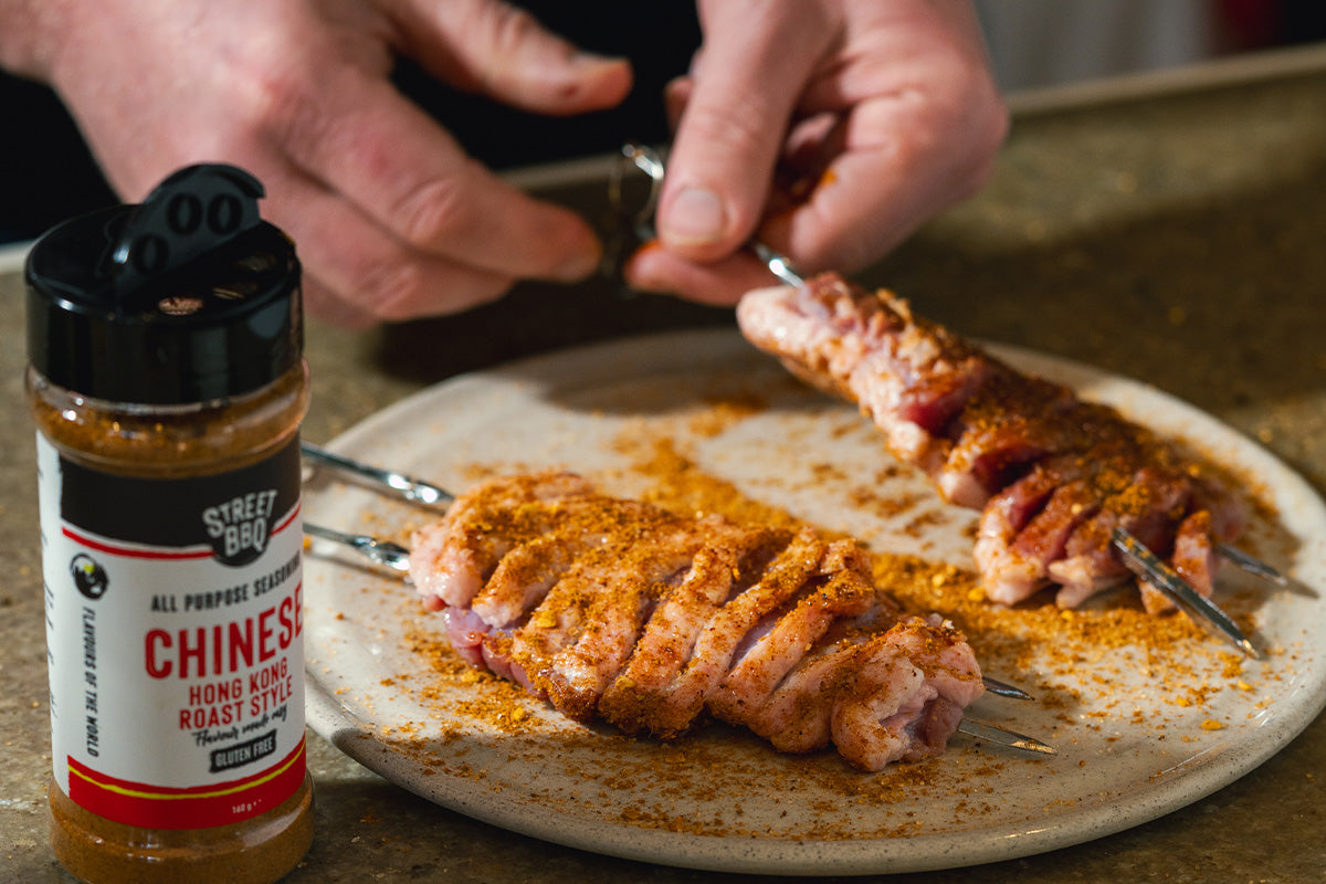 Grilled Luv-a-Duck Breast Skewers with Street BBQ Chinese