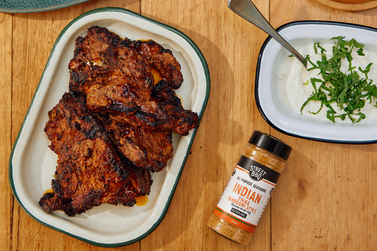 Mumbai Tikka Lamb Chops using Street BBQ Indian