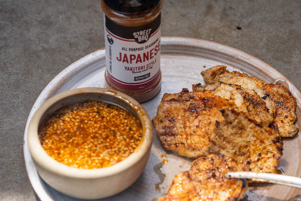 Pork Yakiniku with Miso Dipping Sauce using Street BBQ Japanese