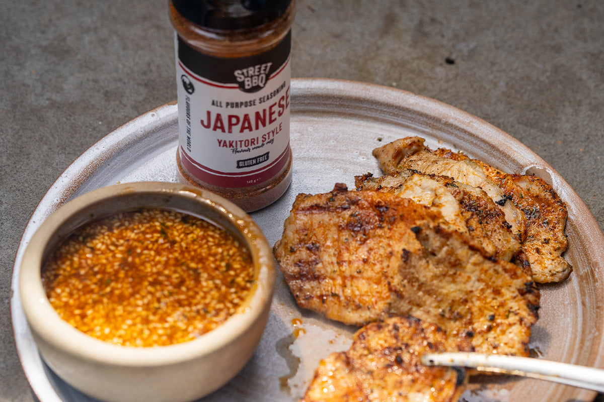 Pork Yakiniku with Miso Dipping Sauce using Street BBQ Japanese