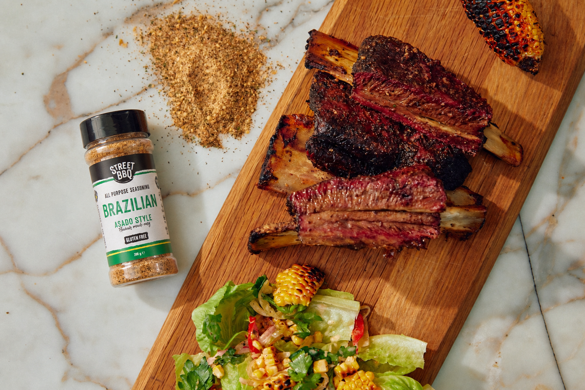 Low and Slow Beef Ribs with Street BBQ Brazilian