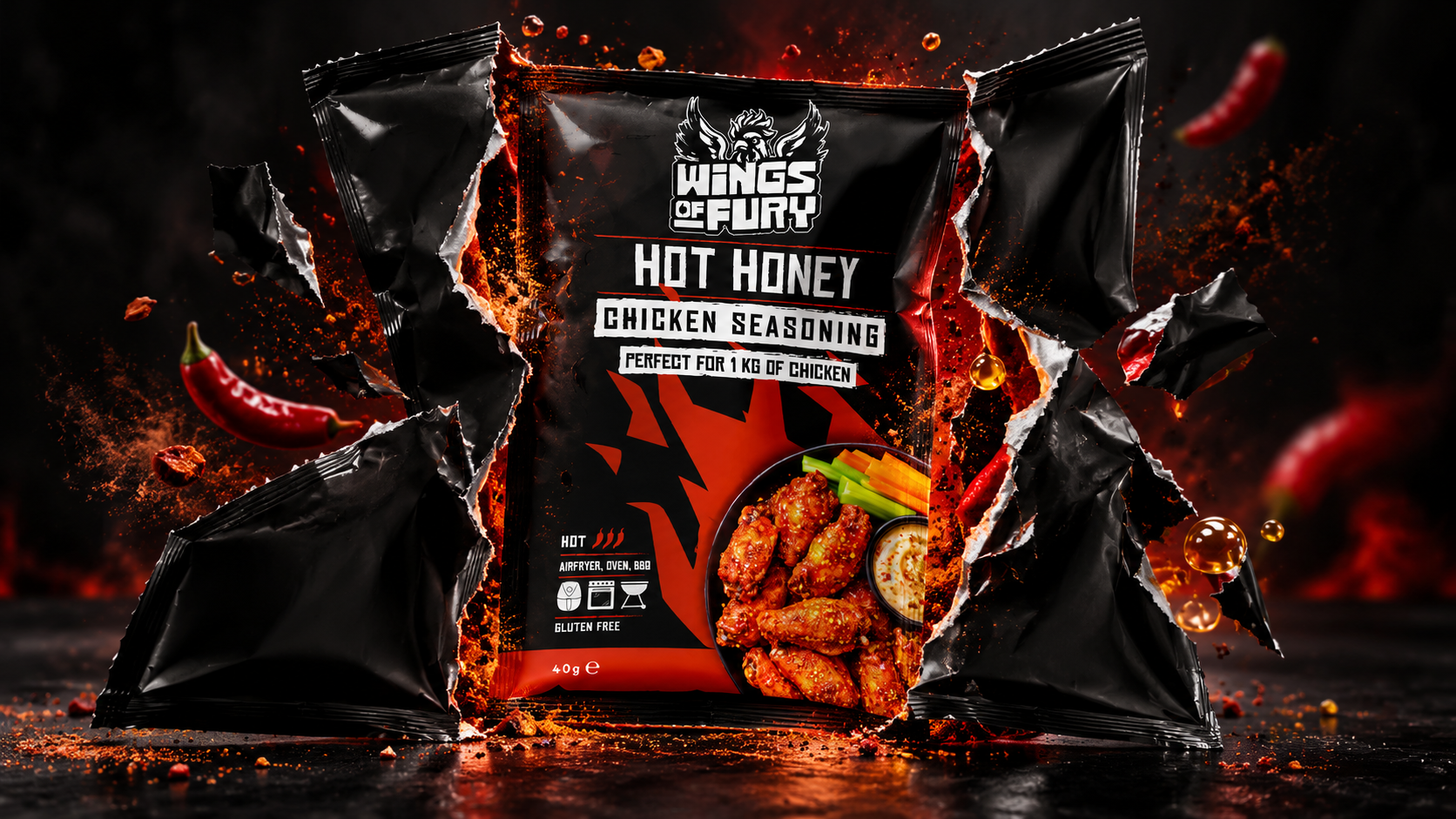Wings of Fury Hot Honey reveal artwork